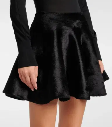 Alaïa Alaïa Flared wool-blend miniskirt | Thumbnail 4