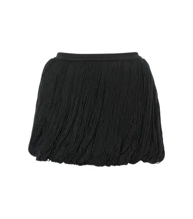 Alaïa Alaïa Fringed wool miniskirt | Thumbnail 1