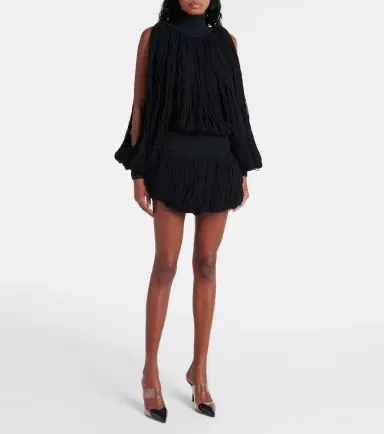 Alaïa Alaïa Fringed wool sweater | Thumbnail 3 Alaïa Alaïa Fringed wool sweater | Thumbnail 3