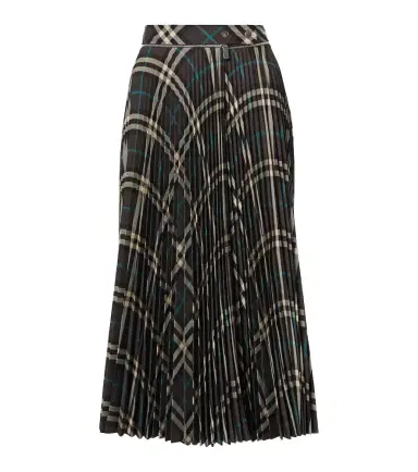 Burberry Pleated checked midi skirt | Thumbnail 1