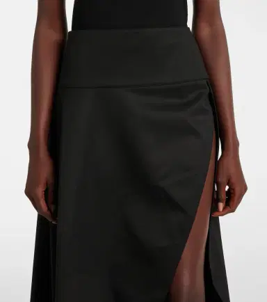 Alaïa Alaïa Asymmetric wool midi skirt | Thumbnail 4