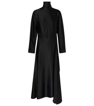 Alaïa Alaïa Asymmetric satin midi dress | Thumbnail 1