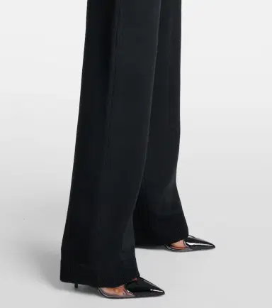 Alaïa Alaïa High-rise wool-blend straight pants | Thumbnail 5