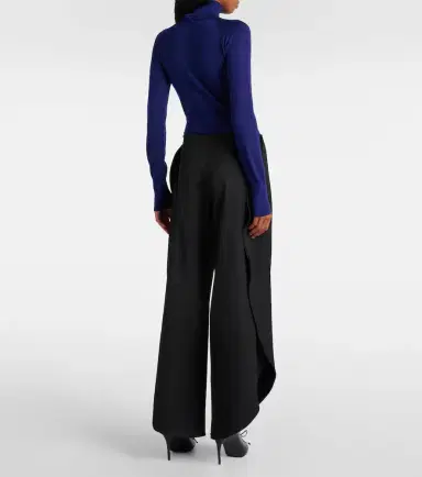 Alaia Alaïa Wool grain de poudre balloon pants | Thumbnail 2
