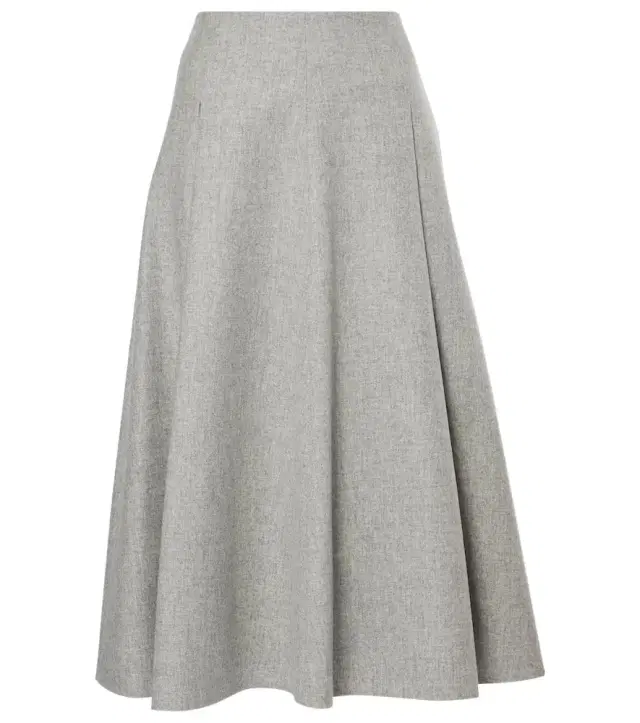 Brunello Cucinelli Wool and cashmere flannel midi skirt
