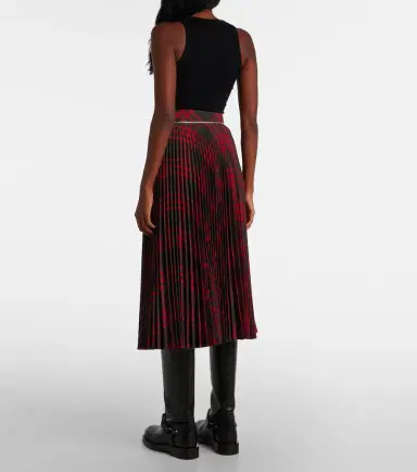 Burberry Check plissé midi skirt | Thumbnail 3