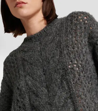 Brunello Cucinelli Cable-knit alpaca-blend sweater | Thumbnail 4