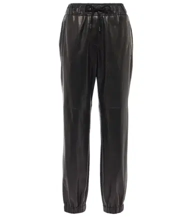 Brunello Cucinelli Leather straight pants | Thumbnail 1