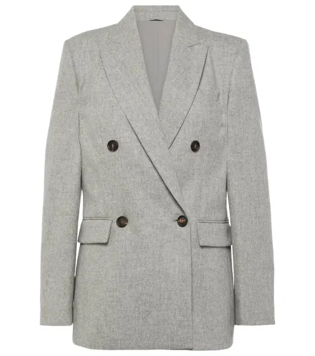 Brunello Cucinelli Wool and cashmere flannel blazer