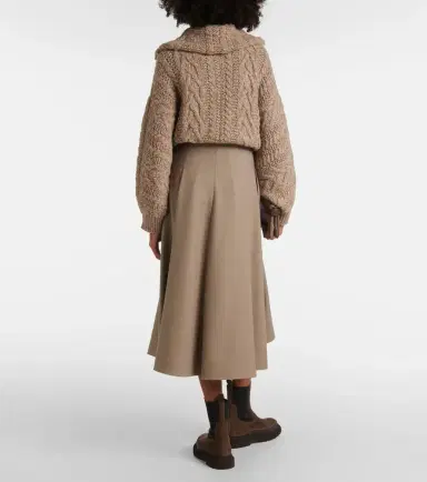 Brunello Cucinelli Wool midi skirt | Thumbnail 2