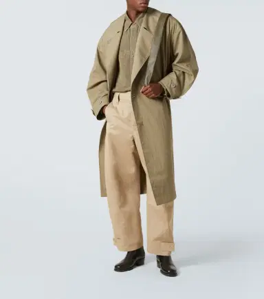 Lemaire Twisted cotton and linen twill pants | Thumbnail 5