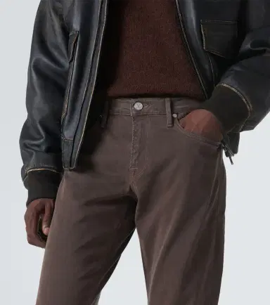 Frame Mid-rise twill slim pants | Thumbnail 3