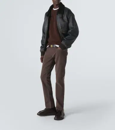 Frame Mid-rise twill slim pants | Thumbnail 5