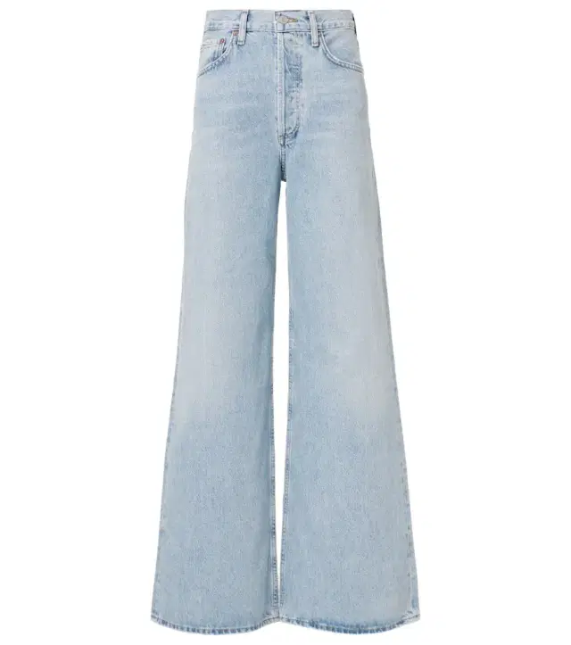 AGOLDE Dame Jean high-rise wide-leg jeans