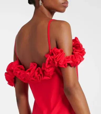 Coperni Floral-appliqué jersey gown | Thumbnail 6