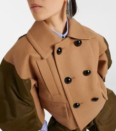 Sacai Wool and twill jacket | Thumbnail 5 Sacai Wool and twill jacket | Thumbnail 5
