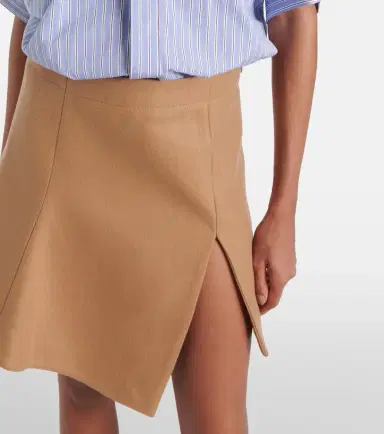 Sacai Melton cotton poplin and wool minidress | Thumbnail 5 Sacai Melton cotton poplin and wool minidress | Thumbnail 5