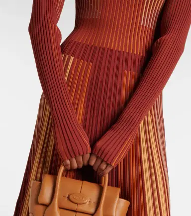 Tod's Striped plissé midi dress | Thumbnail 6