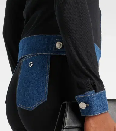 Coperni Denim-trimmed top | Thumbnail 6