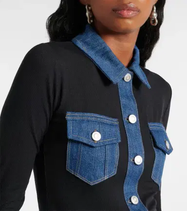 Coperni Denim-trimmed top | Thumbnail 7
