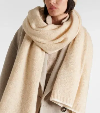 Brunello Cucinelli Cable-knit mohair scarf | Thumbnail 5