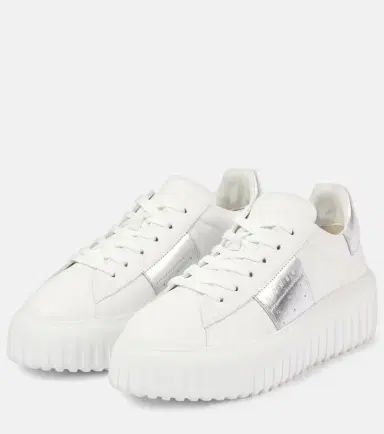 Hogan H-Stripes leather platform sneakers | Thumbnail 3