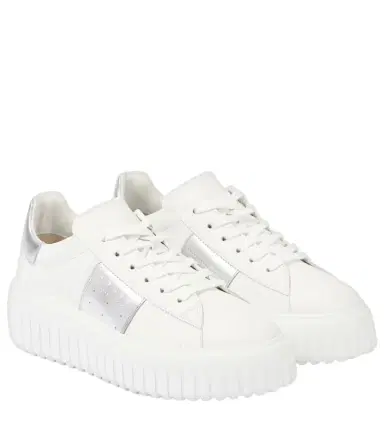 Hogan H-Stripes leather platform sneakers | Thumbnail 1
