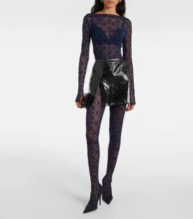 Marine Serre Moon mesh tights | Thumbnail 4