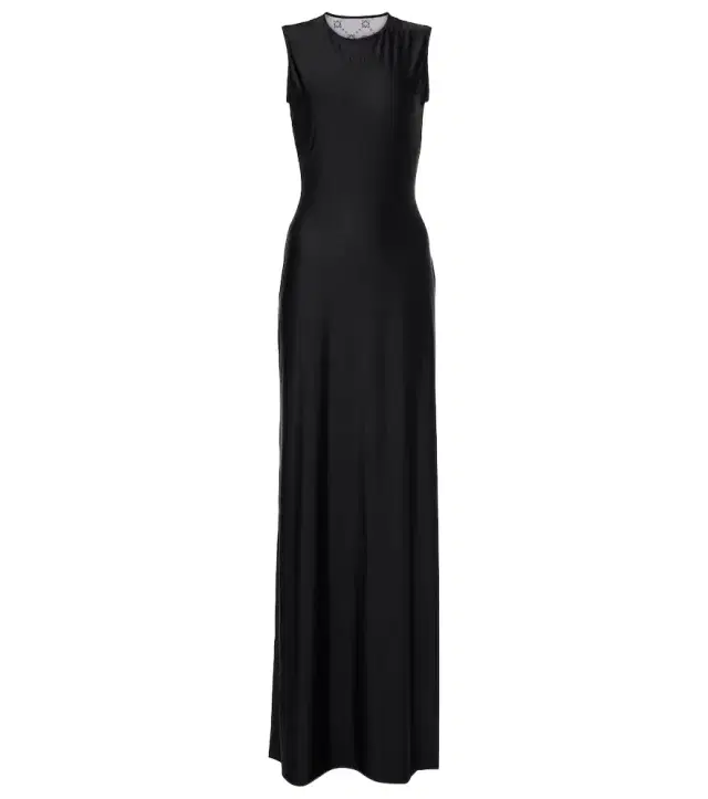 Marine Serre Draped jersey maxi dress