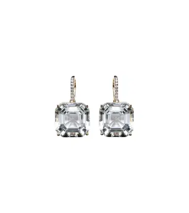 Mateo 14kt gold earrings with quartz and diamonds | Thumbnail 1