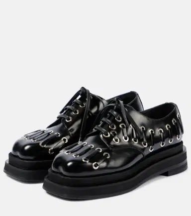 Simone Rocha Heart Toe leather platform brogues | Thumbnail 4