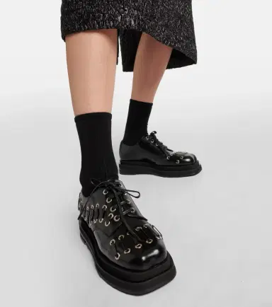 Simone Rocha Heart Toe leather platform brogues | Thumbnail 6