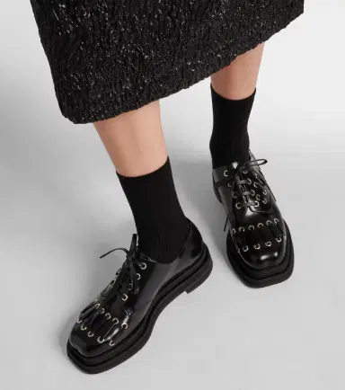 Simone Rocha Heart Toe leather platform brogues | Thumbnail 7