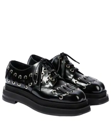 Simone Rocha Heart Toe leather platform brogues | Thumbnail 1