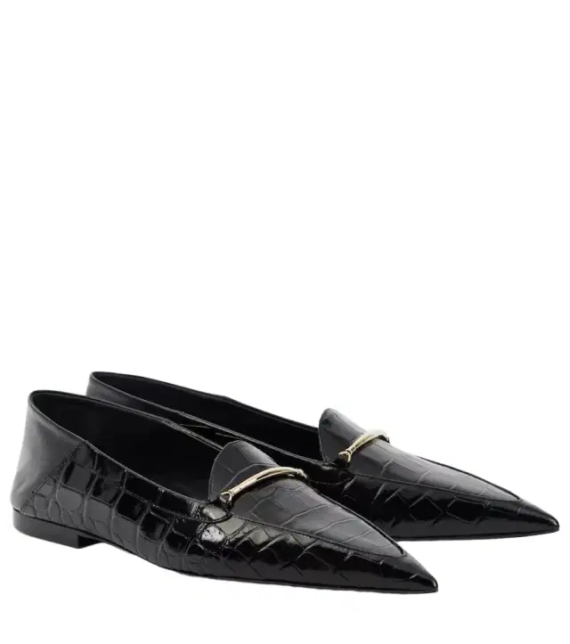 Victoria Beckham Morsetto croc-effect leather loafers