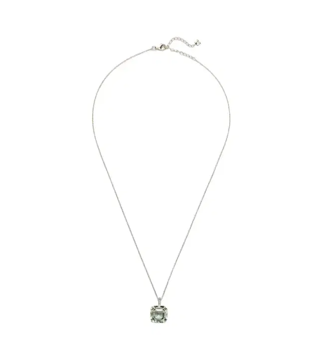 Mateo 14kt gold necklace with green amethyst and diamonds