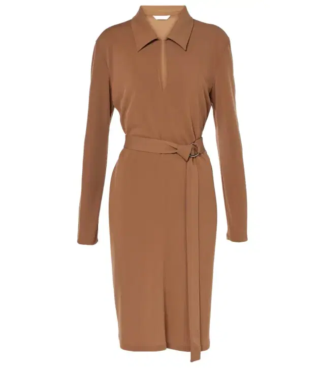 Max Mara Dorema belted jersey minidress