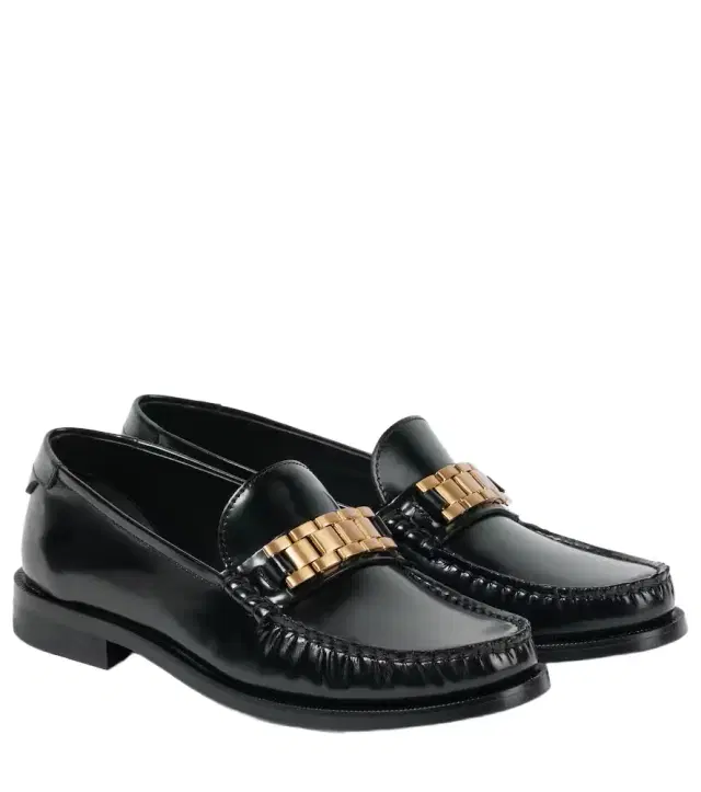 Victoria Beckham Chain leather loafers