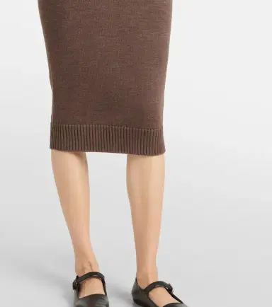 Max Mara Melk virgin wool midi skirt | Thumbnail 4