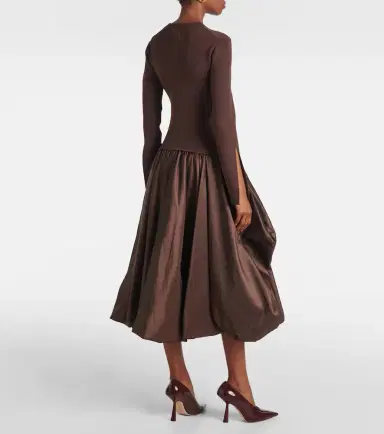 Simkhai Kenlie gathered midi dress | Thumbnail 2