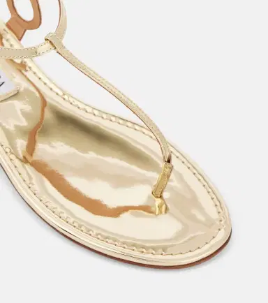 Aquazzura Almost Bare metallic leather thong sandals | Thumbnail 7