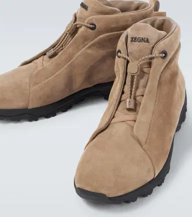 Zegna Triple Stitch suede high-top sneakers | Thumbnail 4