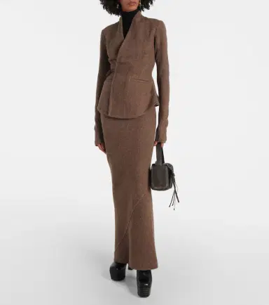 Rick Owens Hollywood wool wrap jacket | Thumbnail 2