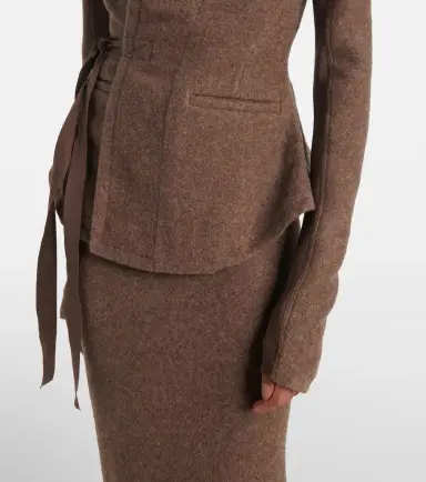 Rick Owens Hollywood wool wrap jacket | Thumbnail 3