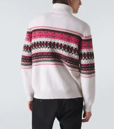 Zegna Intarsia cashmere turtleneck sweater | Thumbnail 4 Zegna Intarsia cashmere turtleneck sweater | Thumbnail 4