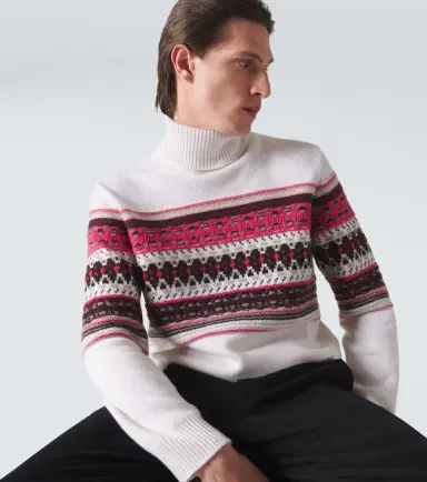Zegna Intarsia cashmere turtleneck sweater | Thumbnail 5 Zegna Intarsia cashmere turtleneck sweater | Thumbnail 5