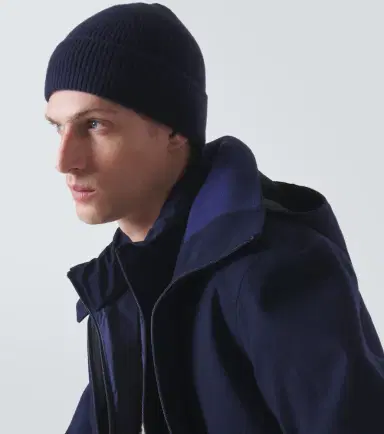 Zegna Ribbed-knit cashmere beanie | Thumbnail 3 Zegna Ribbed-knit cashmere beanie | Thumbnail 3