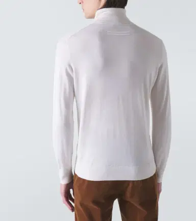 Zegna Cashseta cashmere and silk turtleneck top | Thumbnail 3