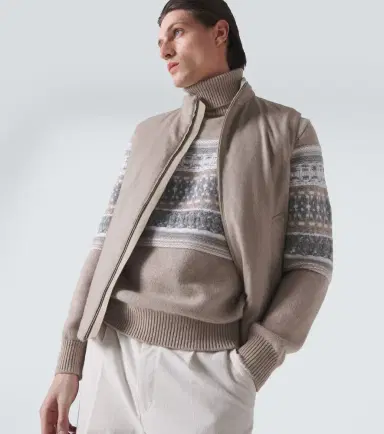 Zegna Jacquard cashmere turtleneck sweater | Thumbnail 3