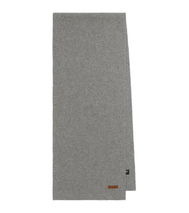Zegna Ribbed-knit cashmere scarf